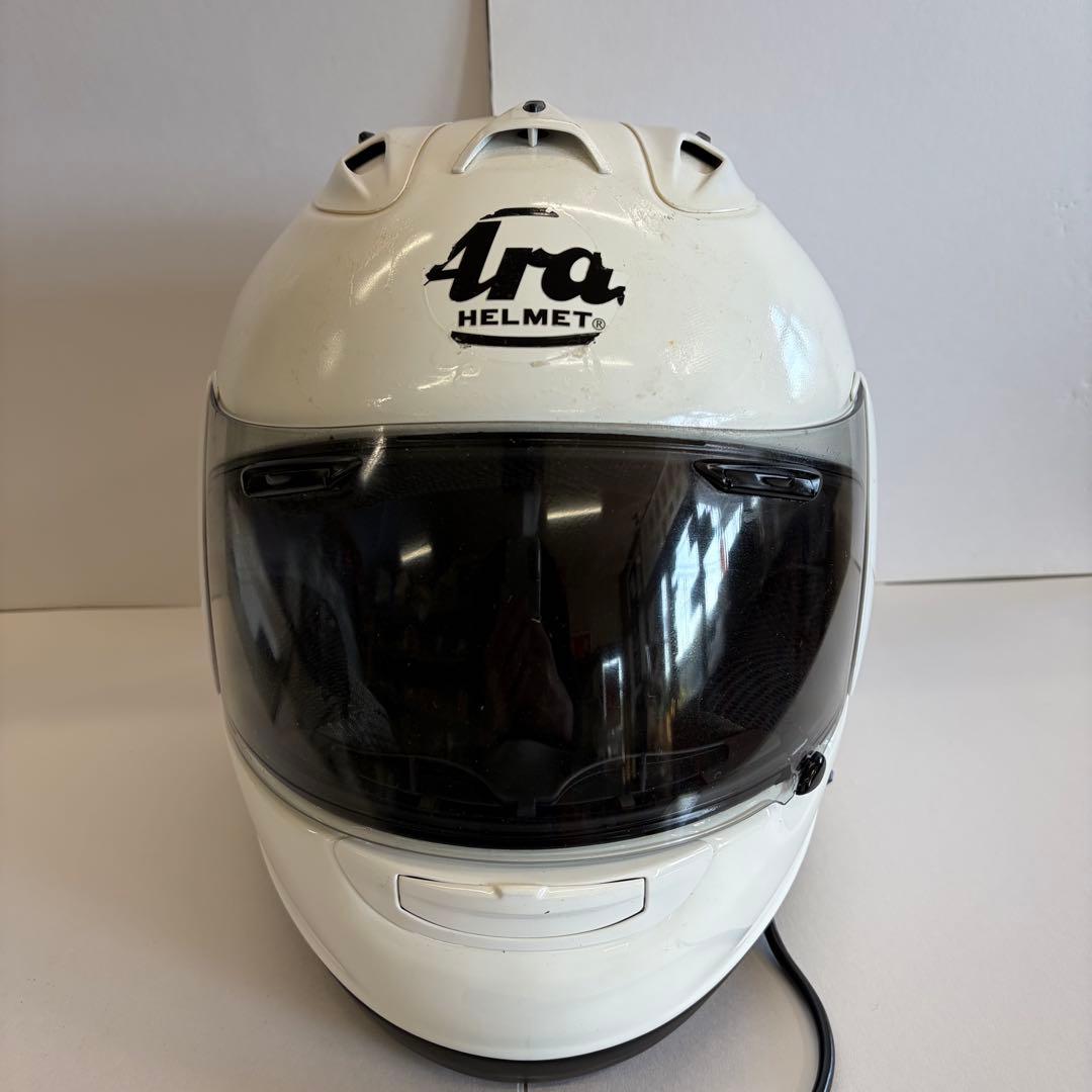 ペ*人様 Arai フルフェイスヘルメット ホワイト 収納袋付き