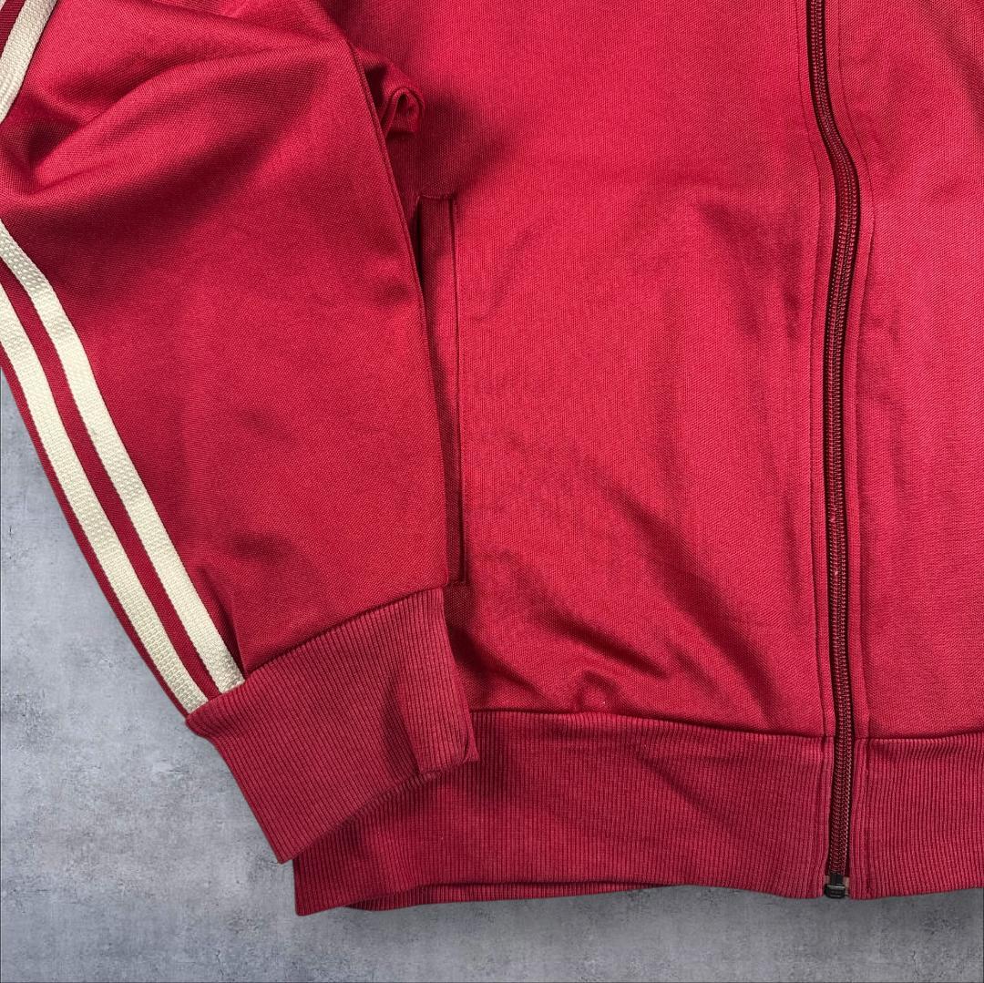 00s adidas アディダス トラックジャケット 赤 白ライン