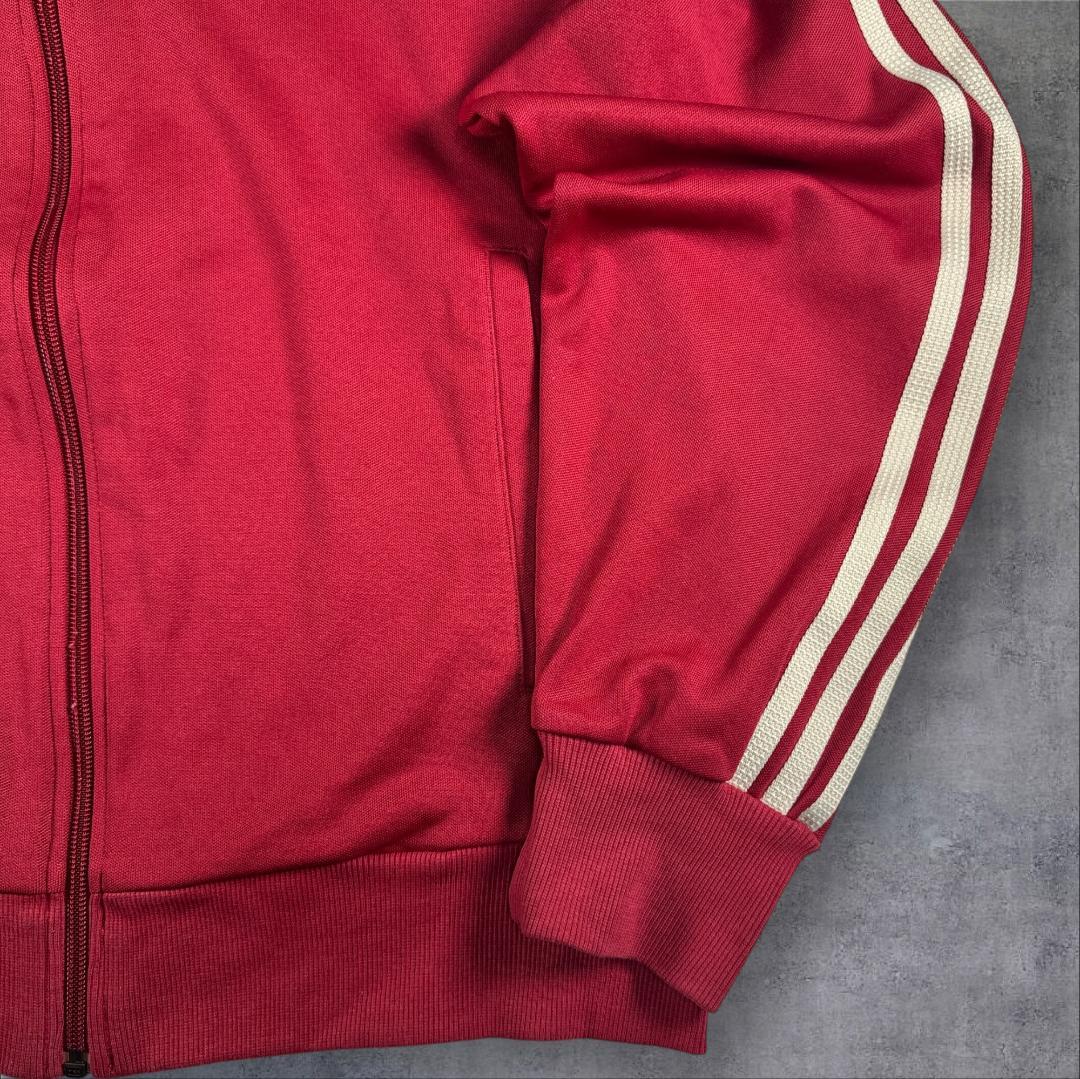 00s adidas アディダス トラックジャケット 赤 白ライン