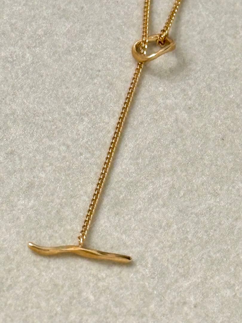 ete [レイヤード] K10YG セミロング ラリエット　美品