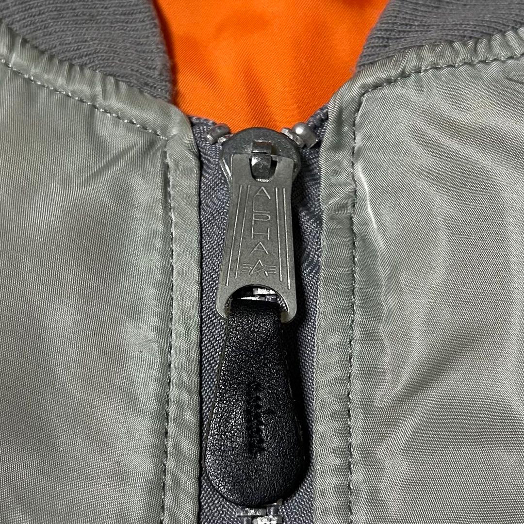 希少✨ 90s USA製 アルファ MA-1 グレー L フライトジャケット