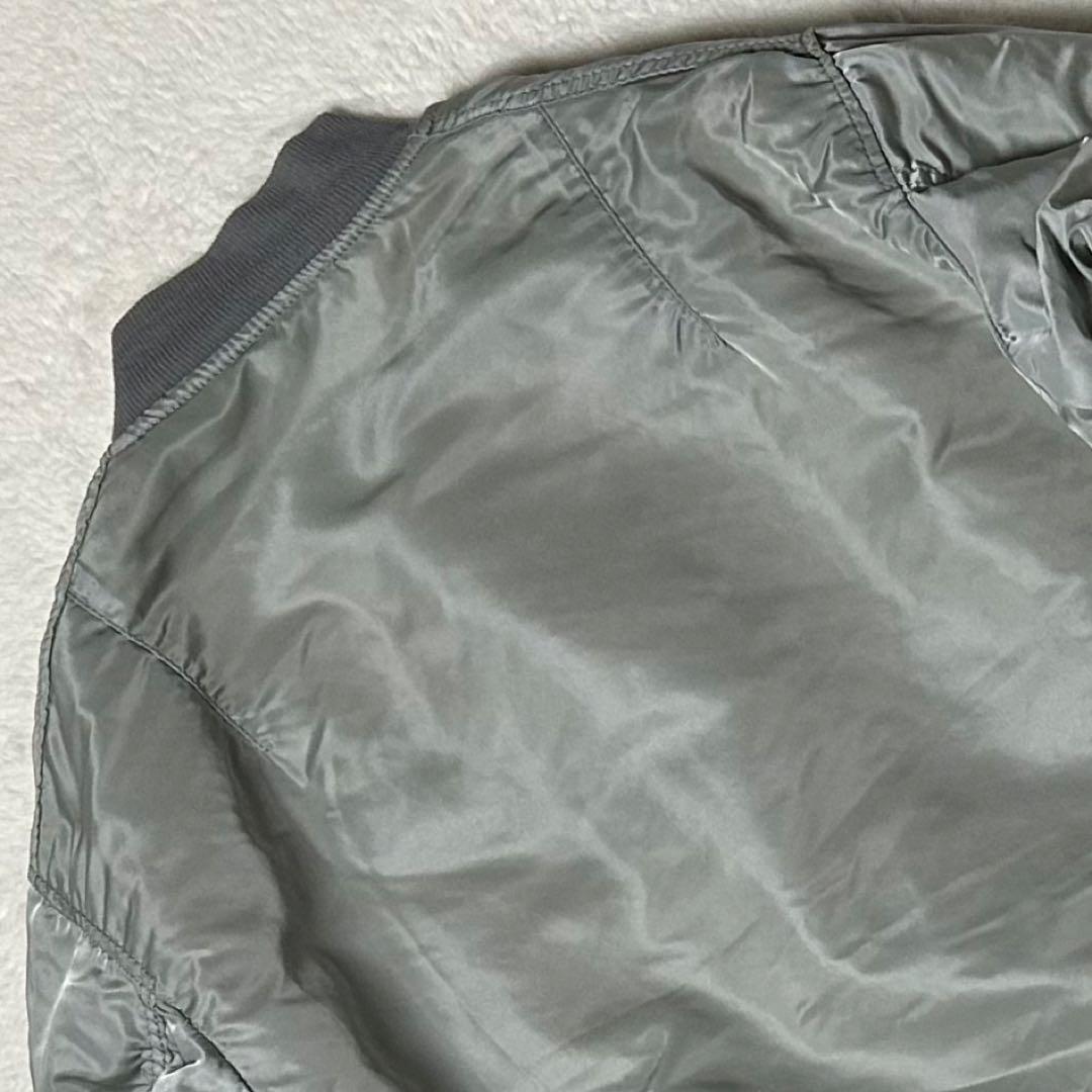 希少✨ 90s USA製 アルファ MA-1 グレー L フライトジャケット