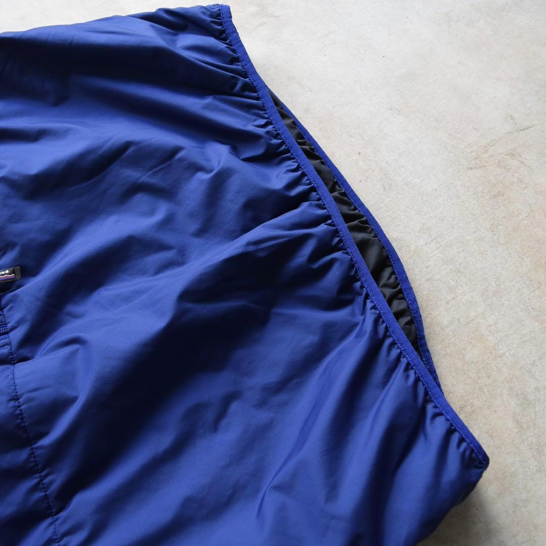 90s パタゴニア パフボールベスト L ブルー×ブラック ヴィンテージ