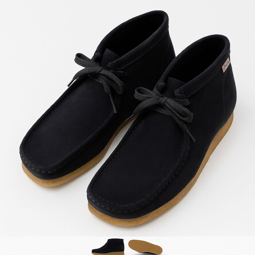 Clarks クラークス ワラビーブーツ 黒 25.5cm 美品