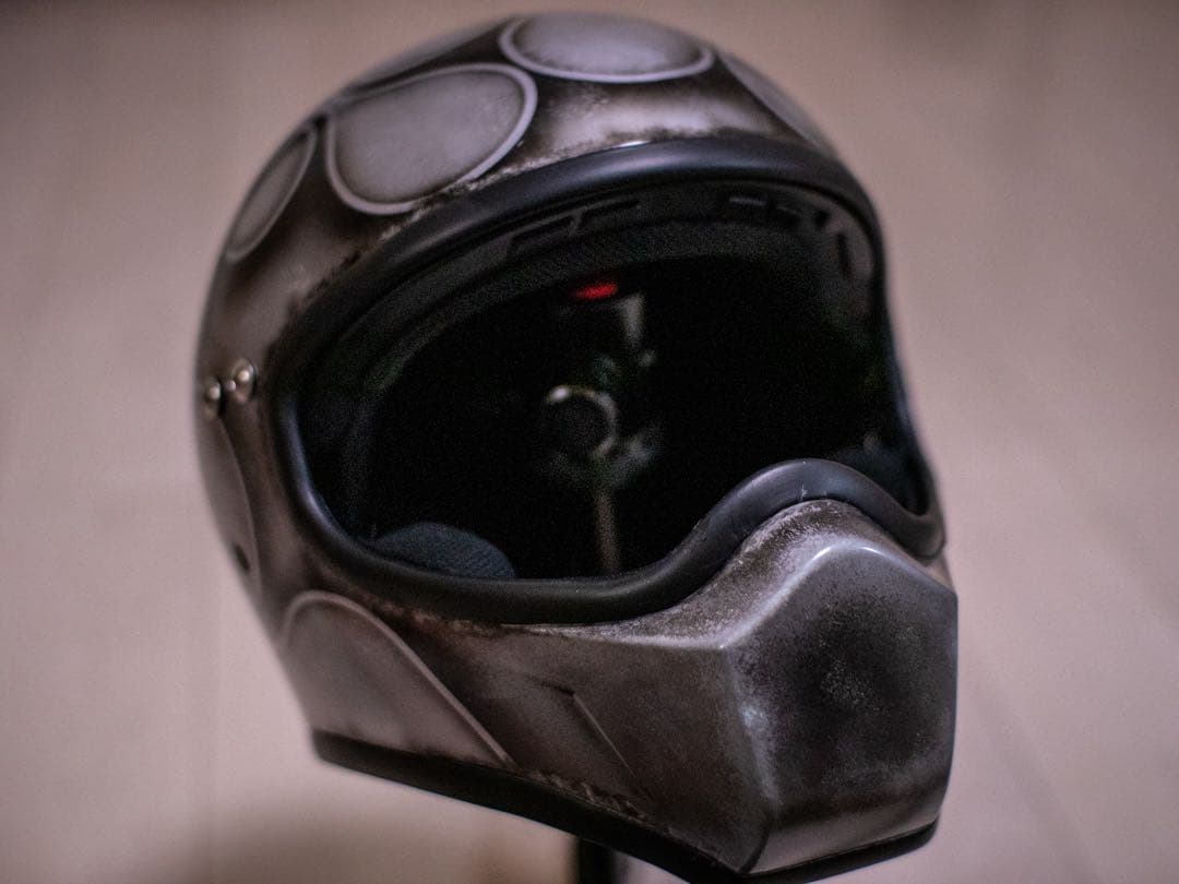 フルフェイス　ドラッグタイプ　クラシック　シルバーエイジング黒フレア