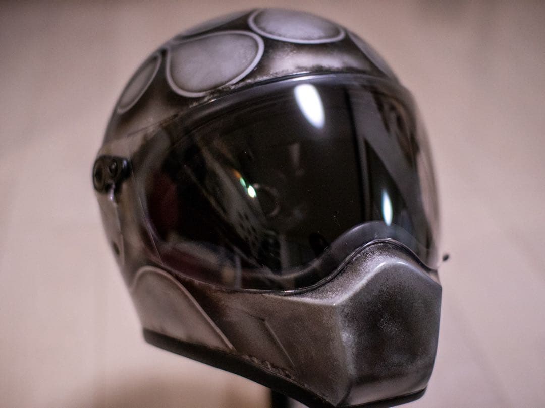 フルフェイス　ドラッグタイプ　クラシック　シルバーエイジング黒フレア