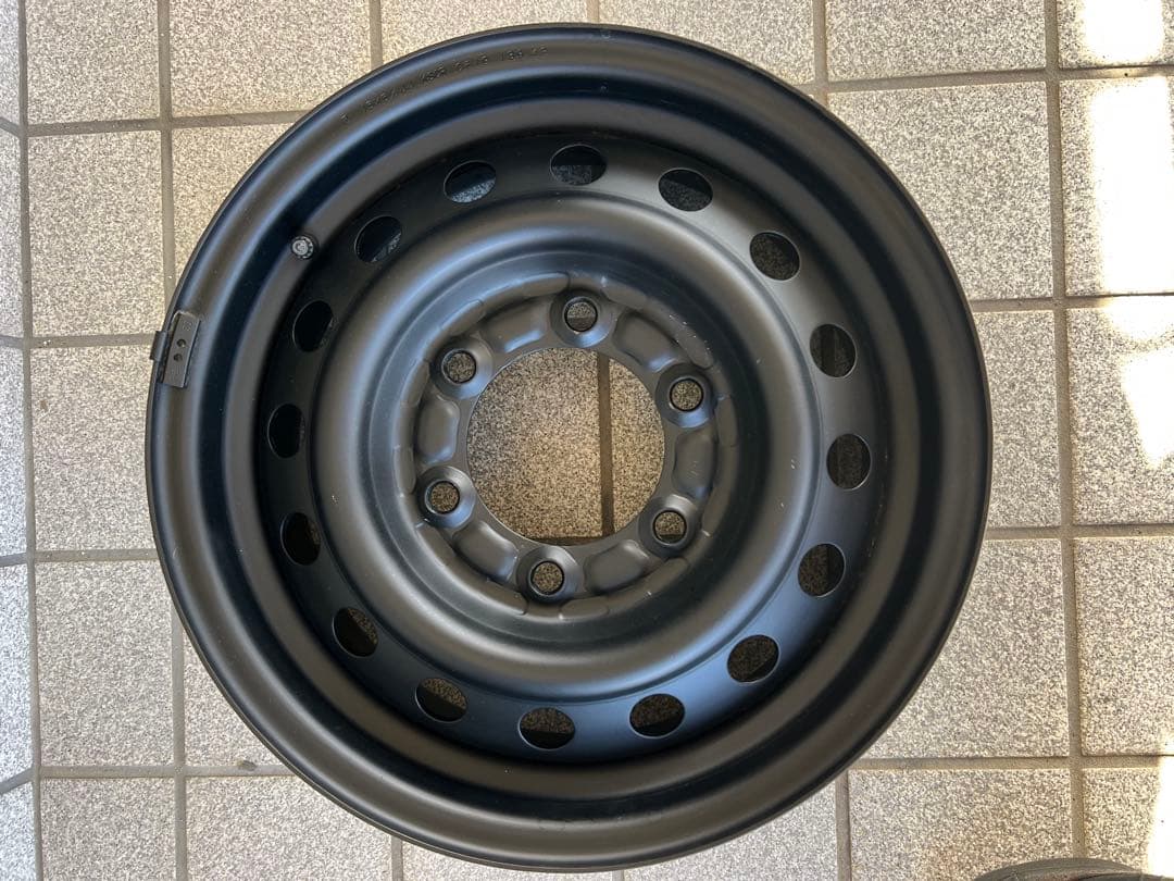 195/80R15ブラックスチールホイール 4本セット