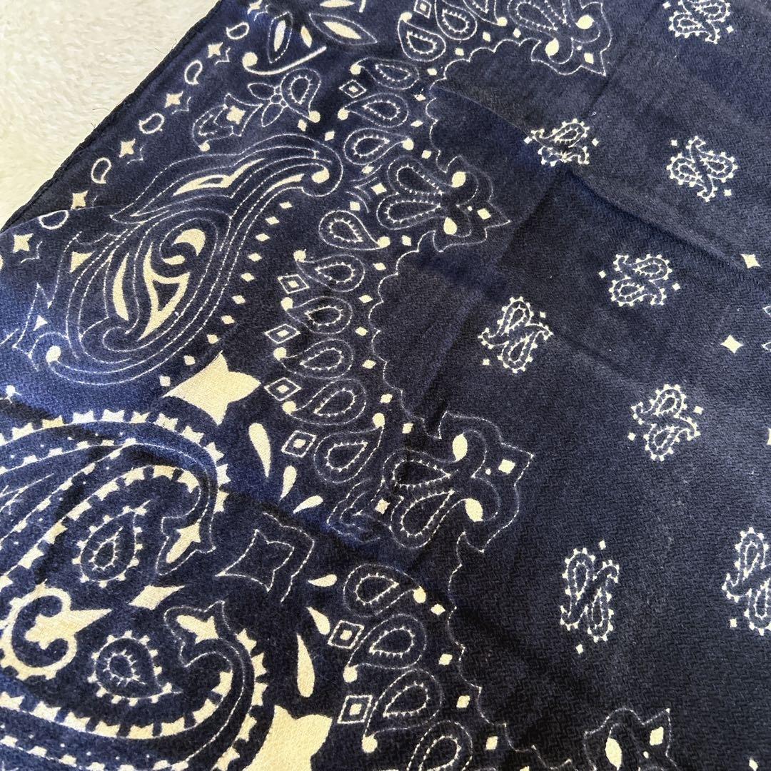 マニプリ　manipuri ペイズリー柄　ウールシルクストール　大判