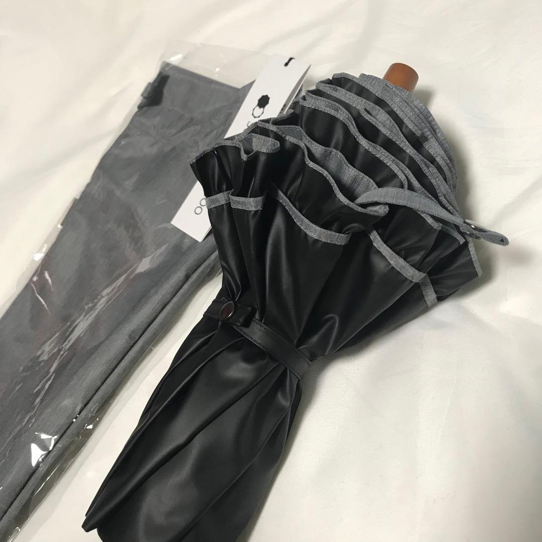 サンバリア100 ２段折 フリル フロスト グレー