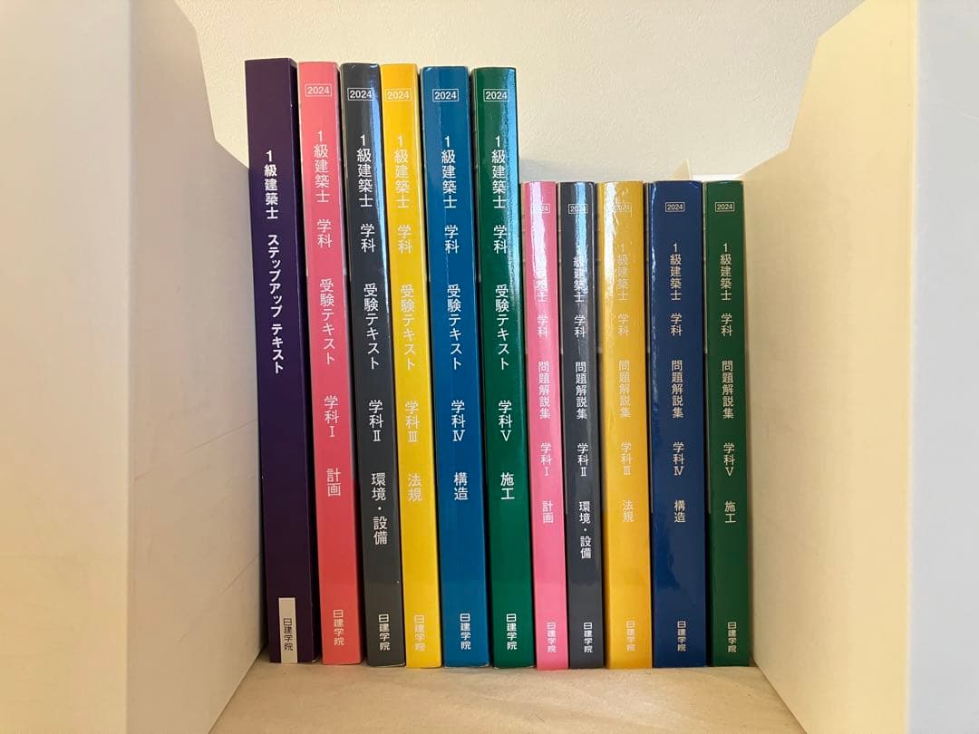令和6年度一級建築士　テキスト・問題集・その他　日建学院