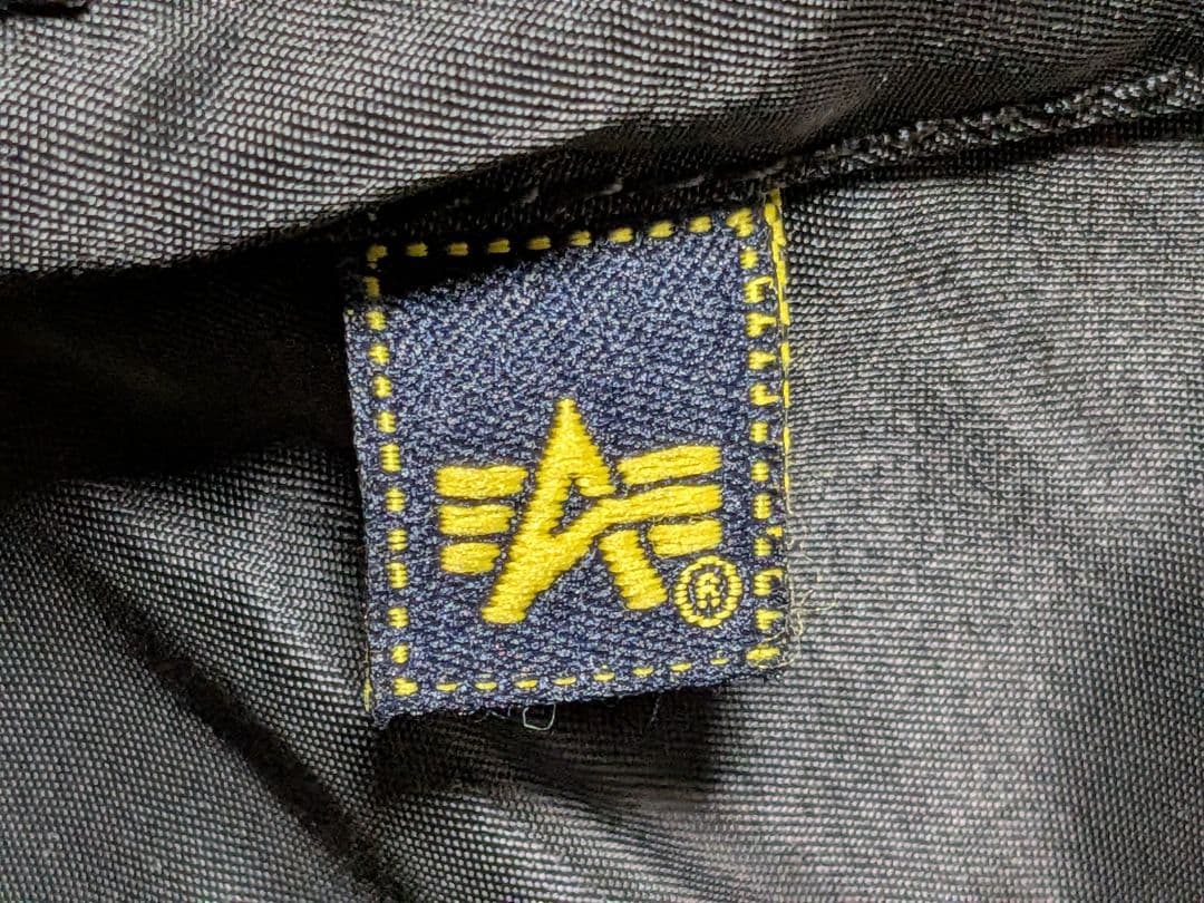 美品 アルファインダストリーズ MA-1 黒フライトジャケット 空軍 米国古着S