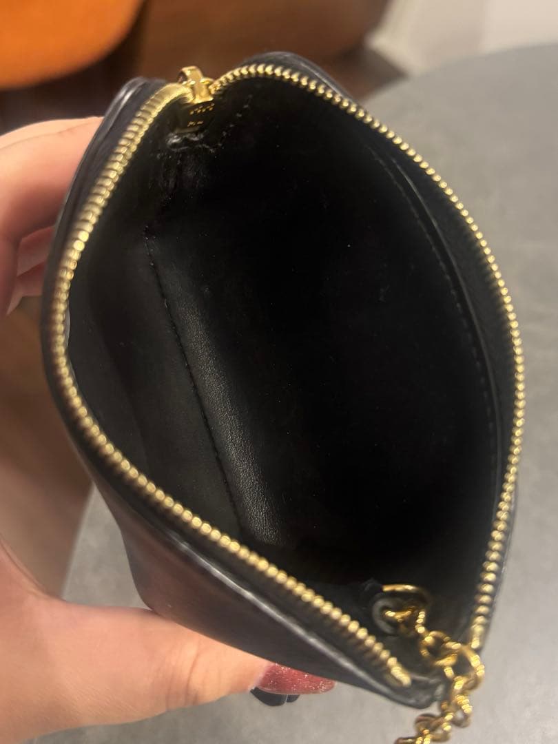 CELINE ブラック レザー ケース