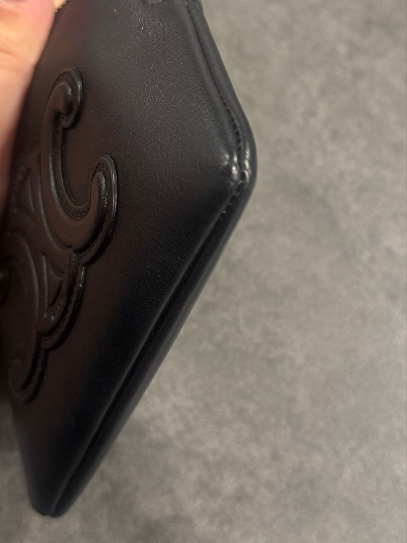 CELINE ブラック レザー ケース