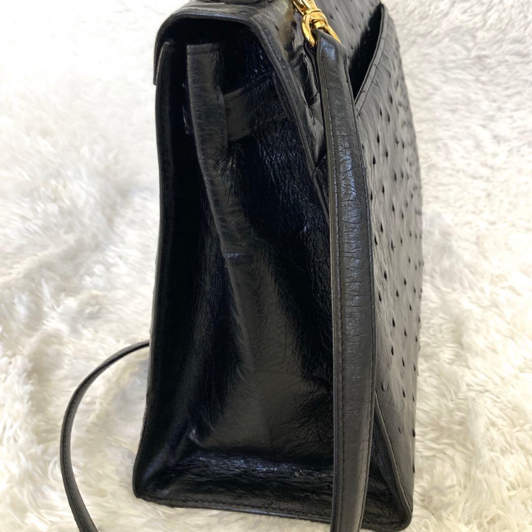 JRA認定 オーストリッチ皮バッグ　 フォーマル　極秘品