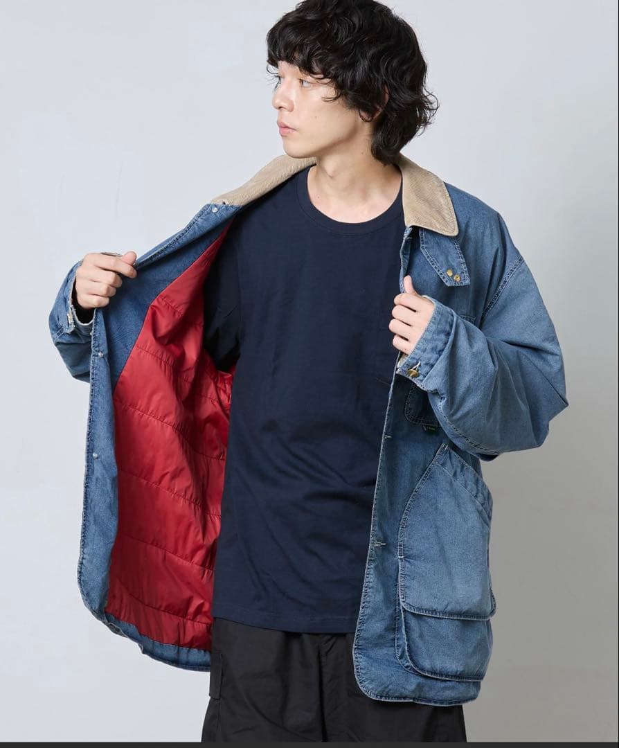 【レア希少】新品ꕥL.L.Beanインサレーテッド インディゴ フィールドコート