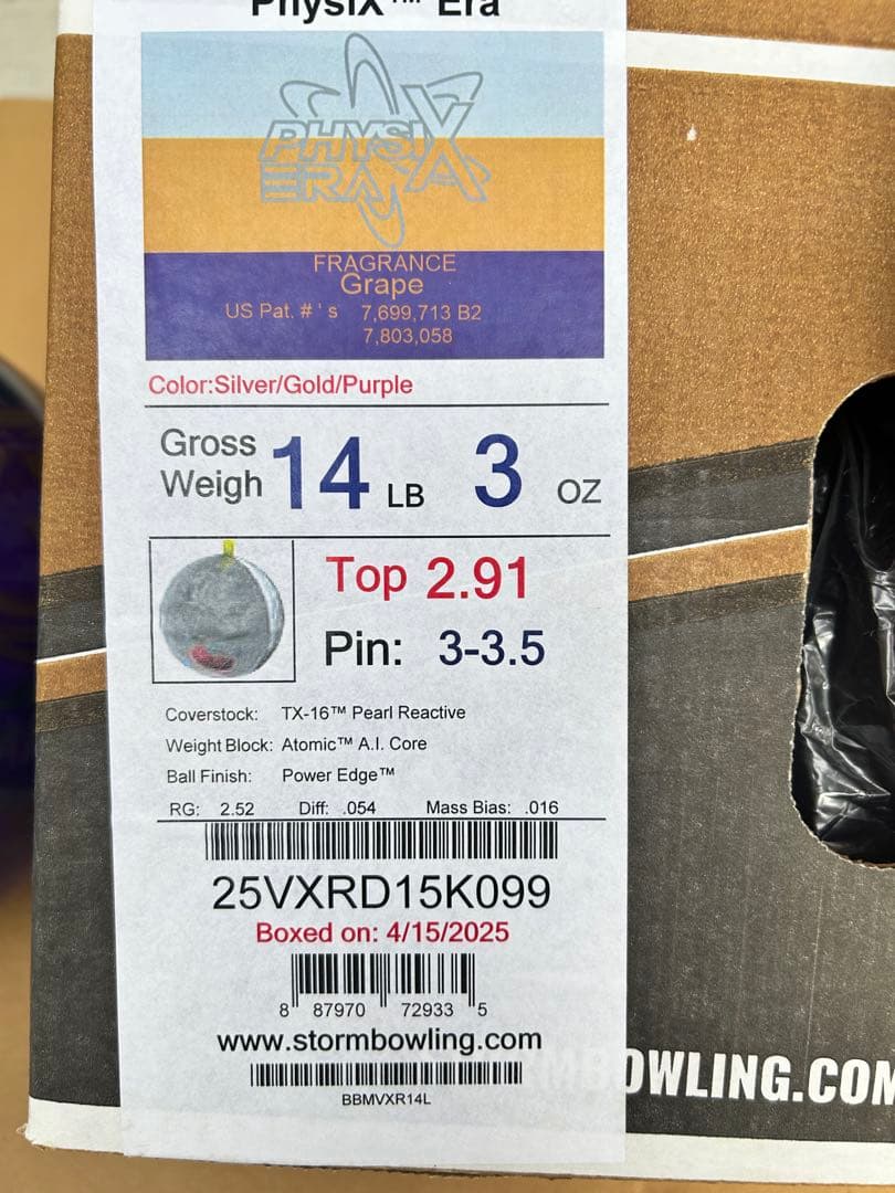 STORM PhysiX Era ボウリングボール 14LB