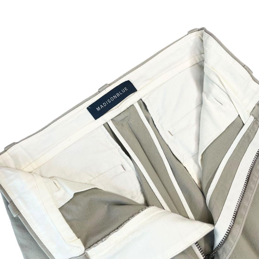 極美品✨マディソンブルー チノパン ハイウエストパンツ ワイド ベージュ 01