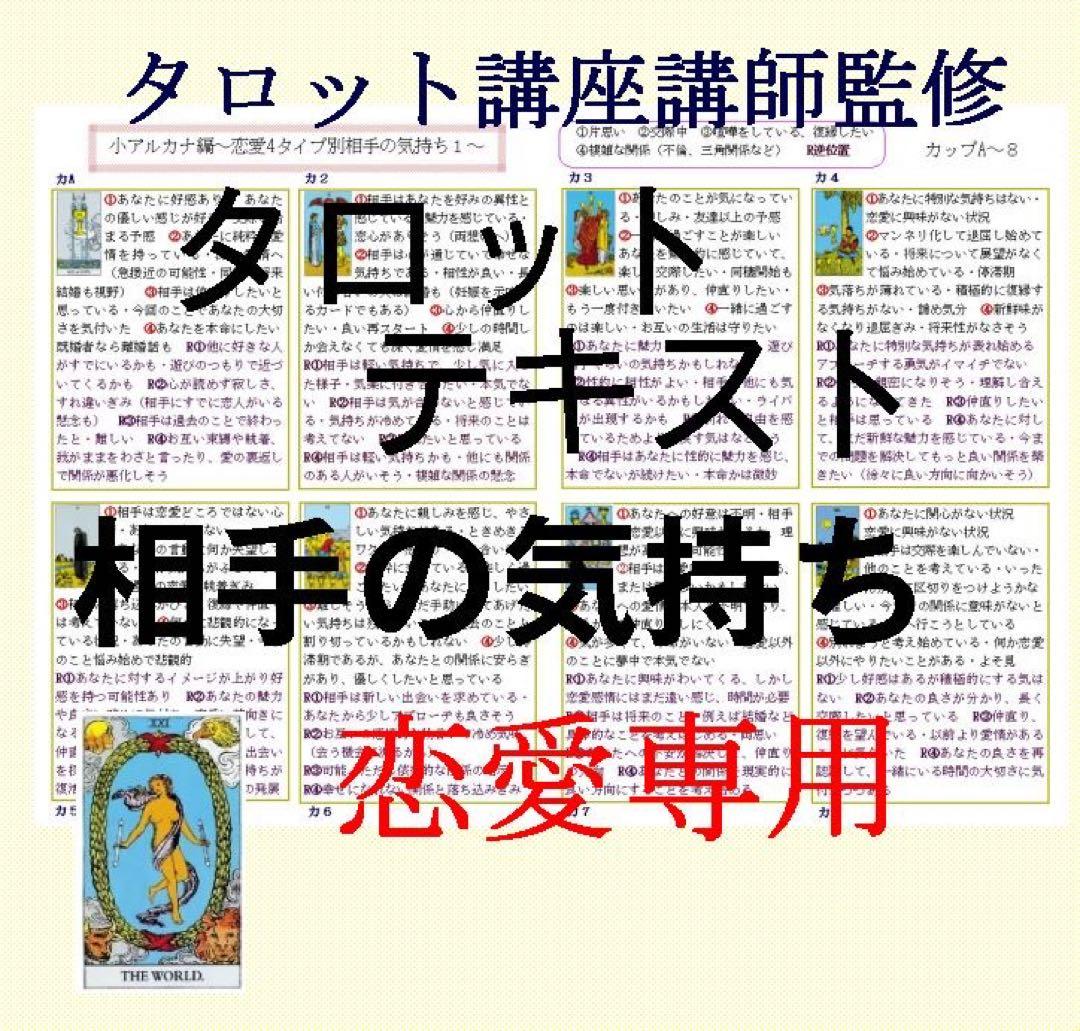 新7点セット割引ページタロットカードテキスト教材教科書恋愛占い仕事オラクル211
