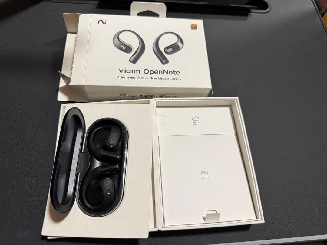 viaimOpenNote ワイヤレスAIイヤホン