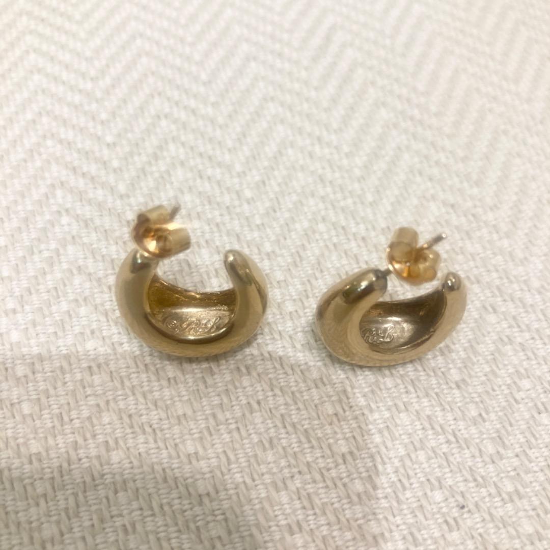 ラルフローレン　K18ポスト　ゴールドピアス