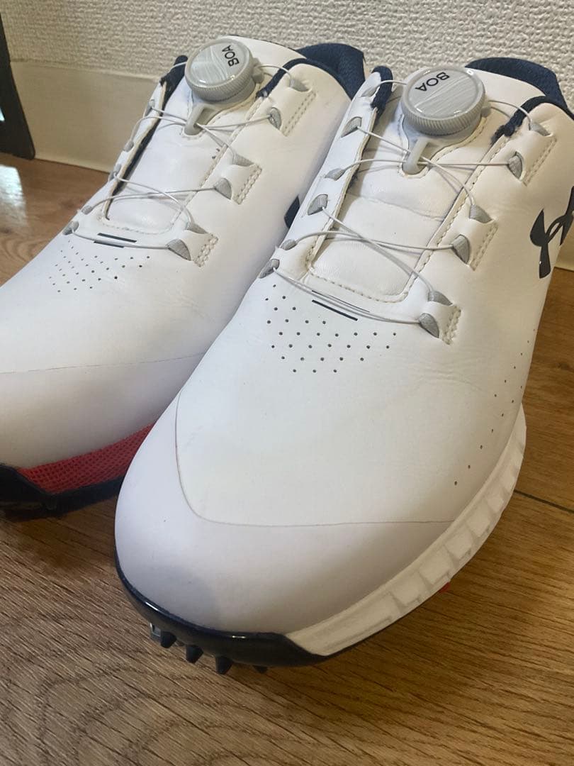 ゴルフシューズ UA HOVR Drive BOA EE(ホワイト) 29cm