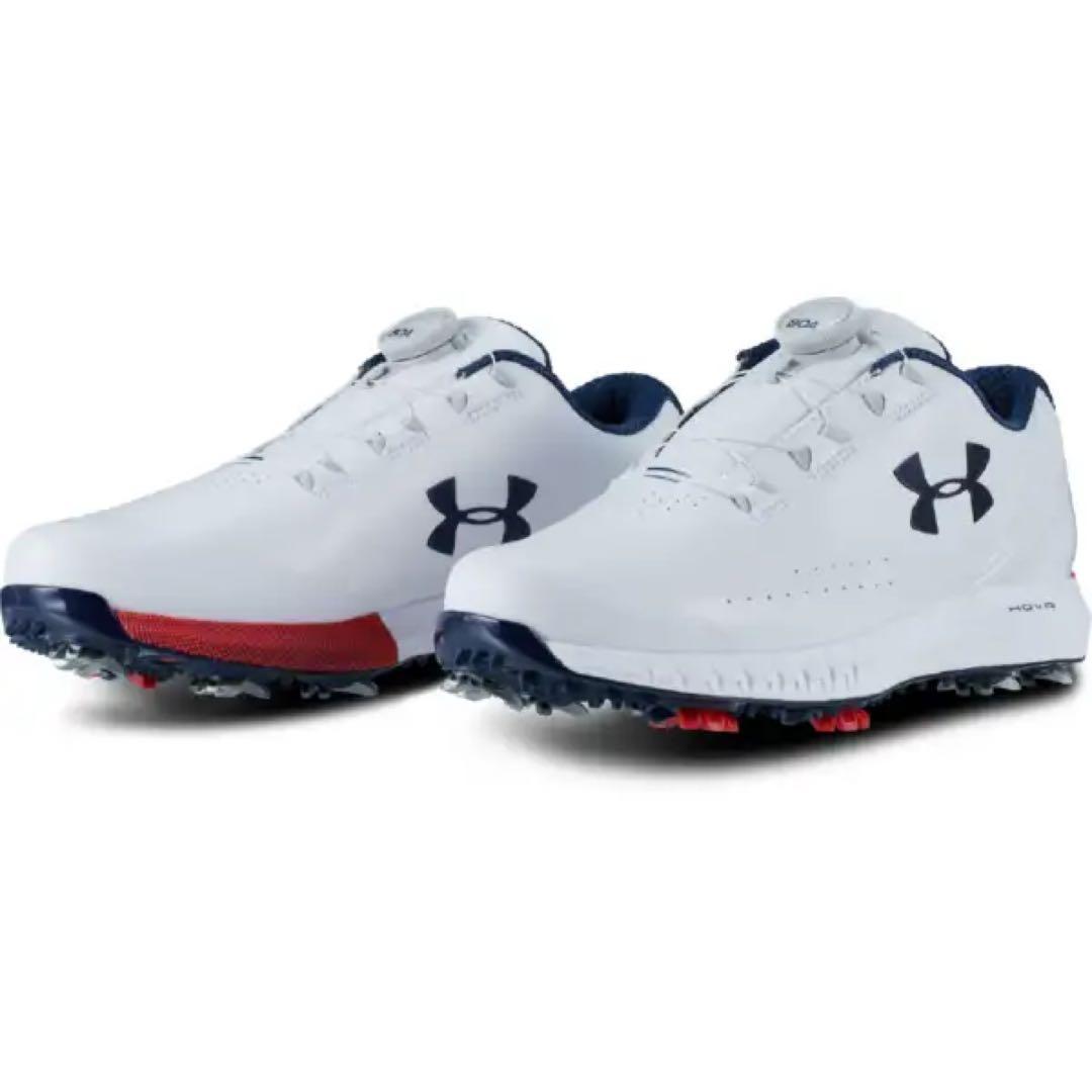 ゴルフシューズ UA HOVR Drive BOA EE(ホワイト) 29cm