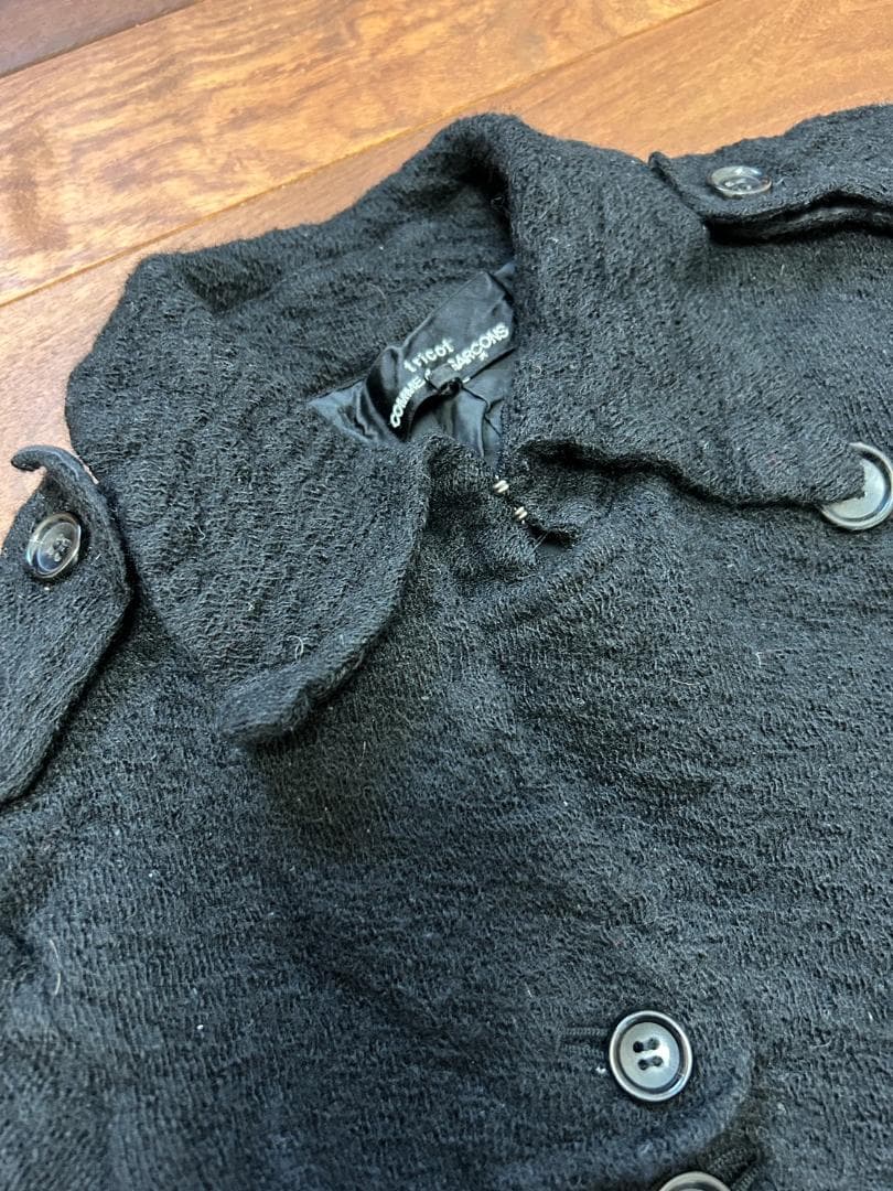 トリココムデギャルソン 縮絨ライダースジャケット タオ