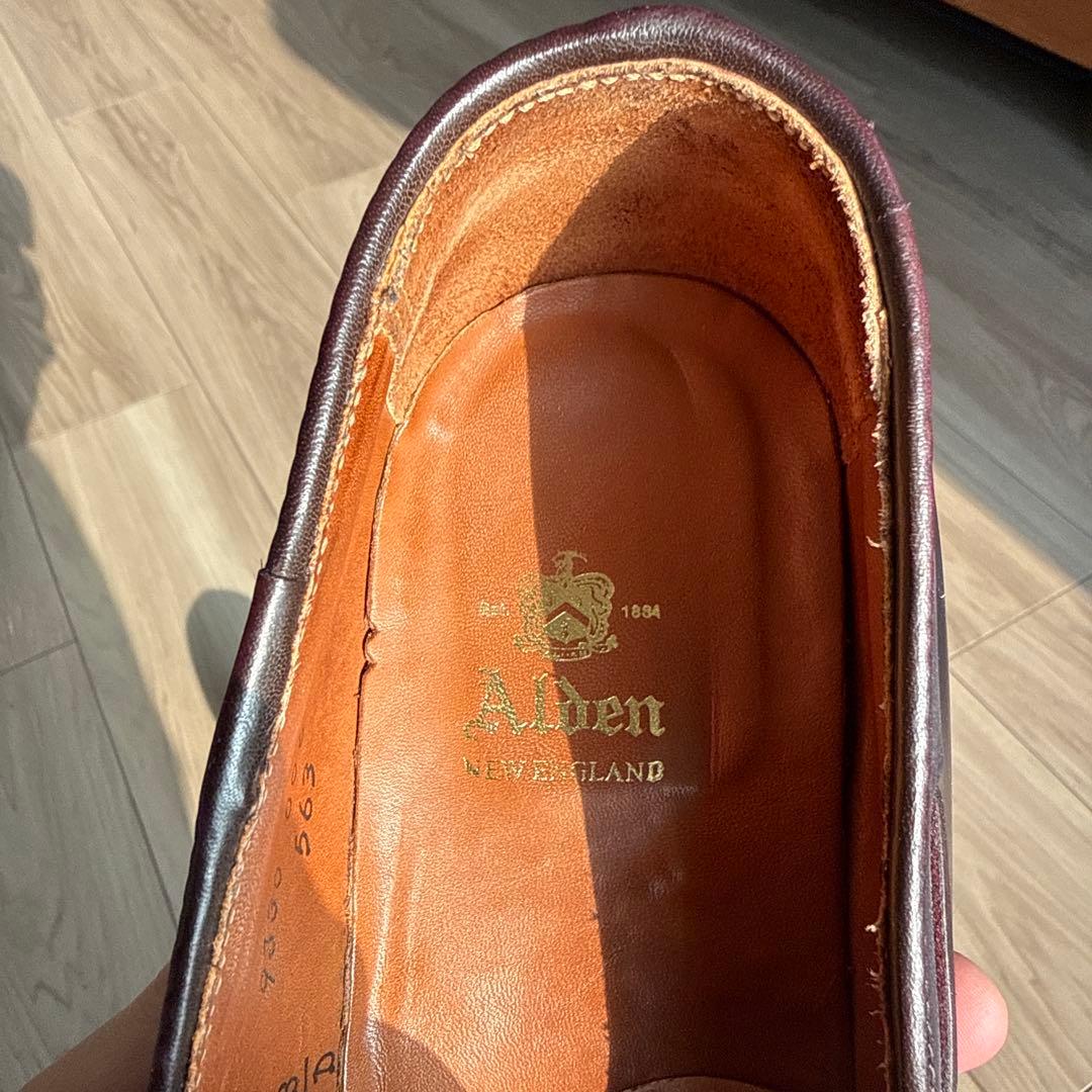 Alden　オールデン　タッセルローファー　バーガンディ　サイズ8ハーフ