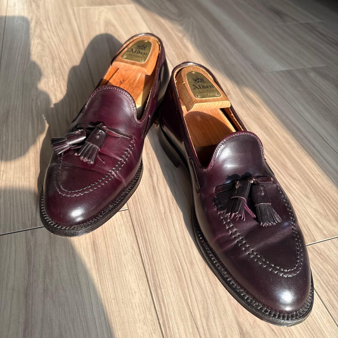 Alden　オールデン　タッセルローファー　バーガンディ　サイズ8ハーフ