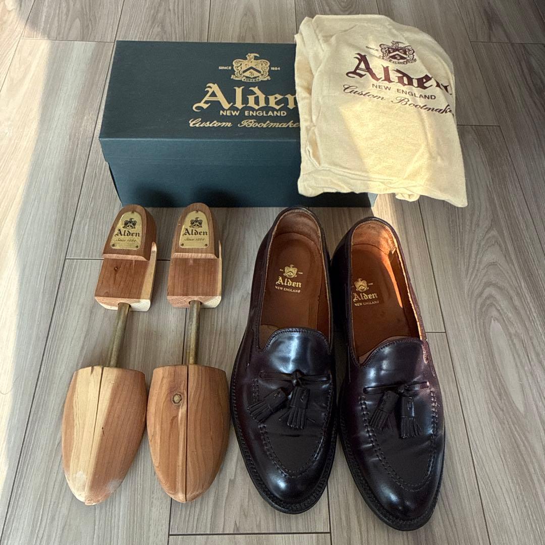 Alden　オールデン　タッセルローファー　バーガンディ　サイズ8ハーフ