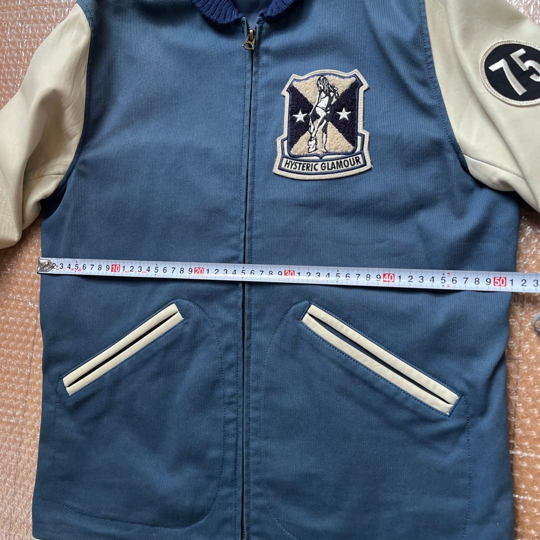 古着　ヒステリックグラマー　スタジャン　サイズＬ　※ヤブレ、シミ有り