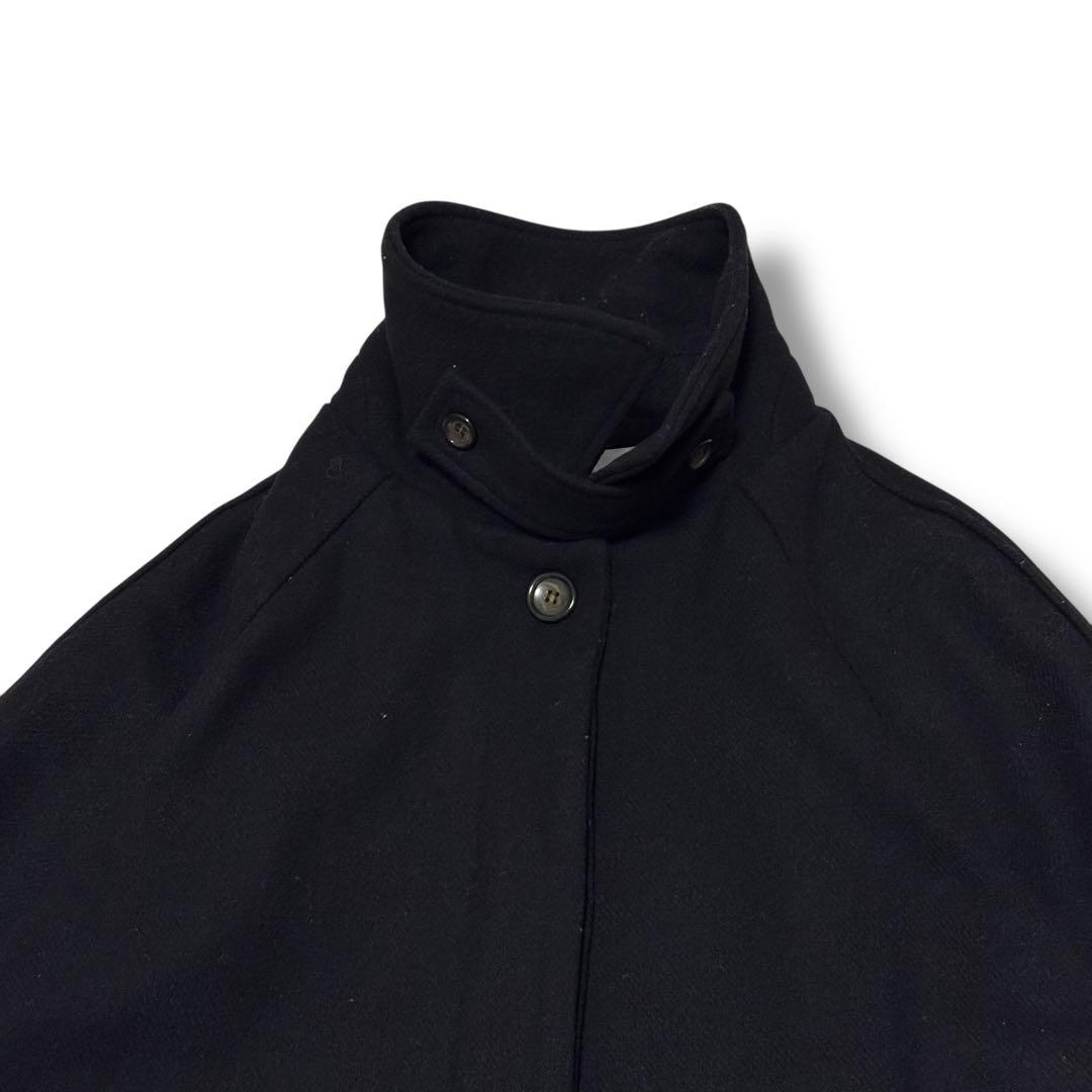 【極美品】OHOTORO Dublin Coat ベルト付き ウールコート 黒