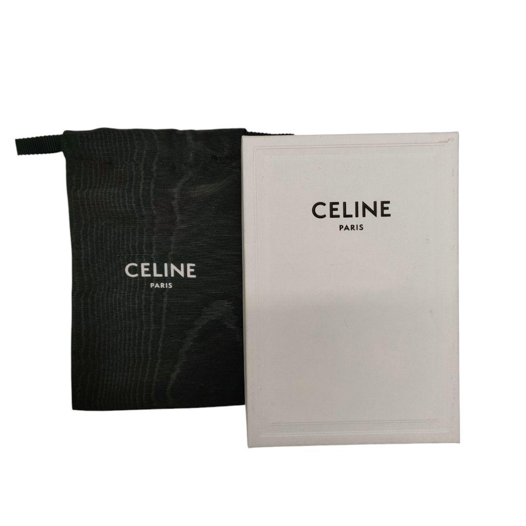 セリーヌ　6連キーケース　トリオンフ　ブラック　ゴールド　レザー