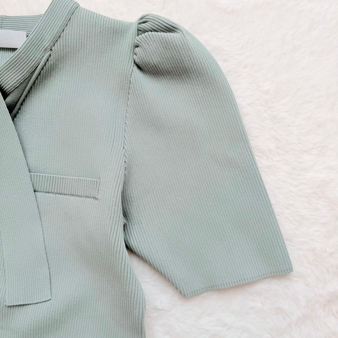 美品✨CELFORD ボウタイニットワンピース　S 25AW MNT 完売品