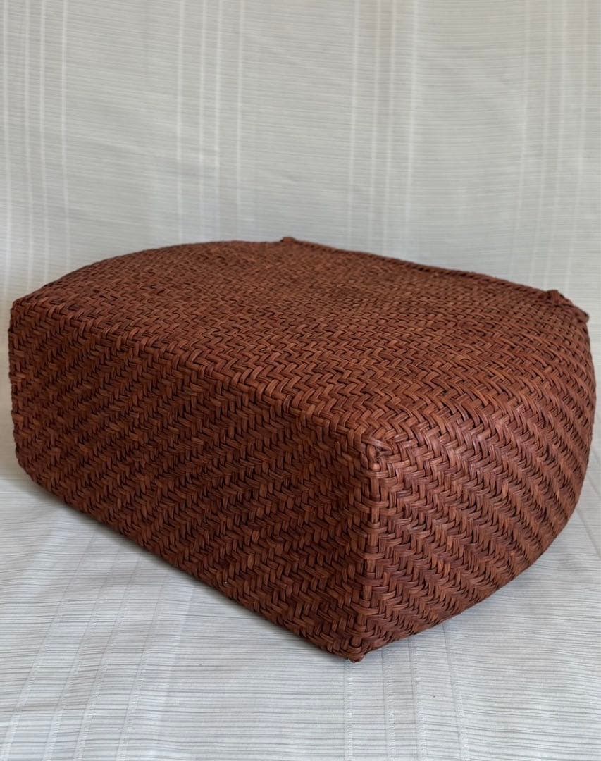 新品 長野産 極細3ミリ蔓職人手編み　網代編み　山葡萄籠バッグ