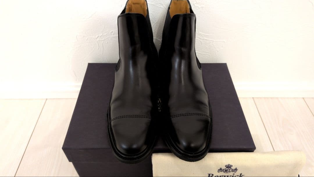 Berwick 632ROMLBK 26cmサイドゴアブーツ ブラック