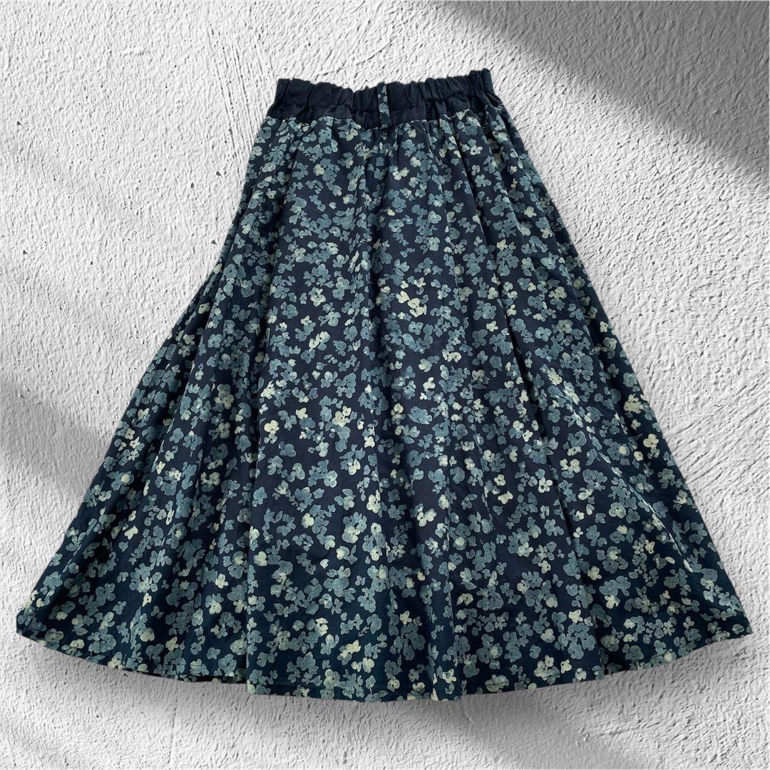 PAL'LAS PALACE パラスパレス　小花柄　日本製　後ろゴム　サイズ0