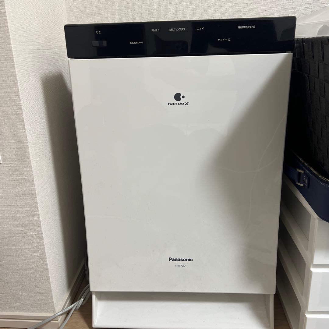 【美品】Panasonic nanoe X F-VC70XP空気清浄機 ホワイト