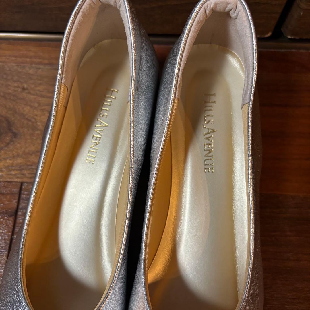 極美品★ヒルズアベニューHILLS AVENUE ウェーブソールシルバー22.5