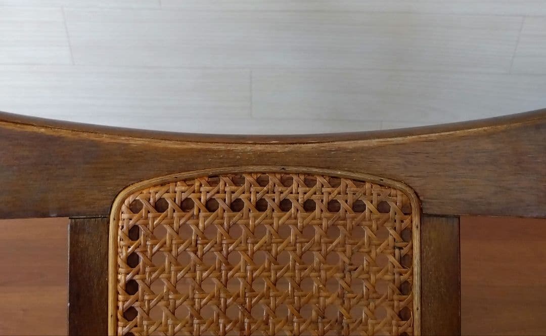 nic ニックチェーン　アンティーク　籐張り ダイニングチェア　希少