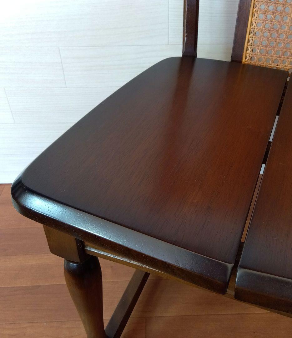 nic ニックチェーン　アンティーク　籐張り ダイニングチェア　希少