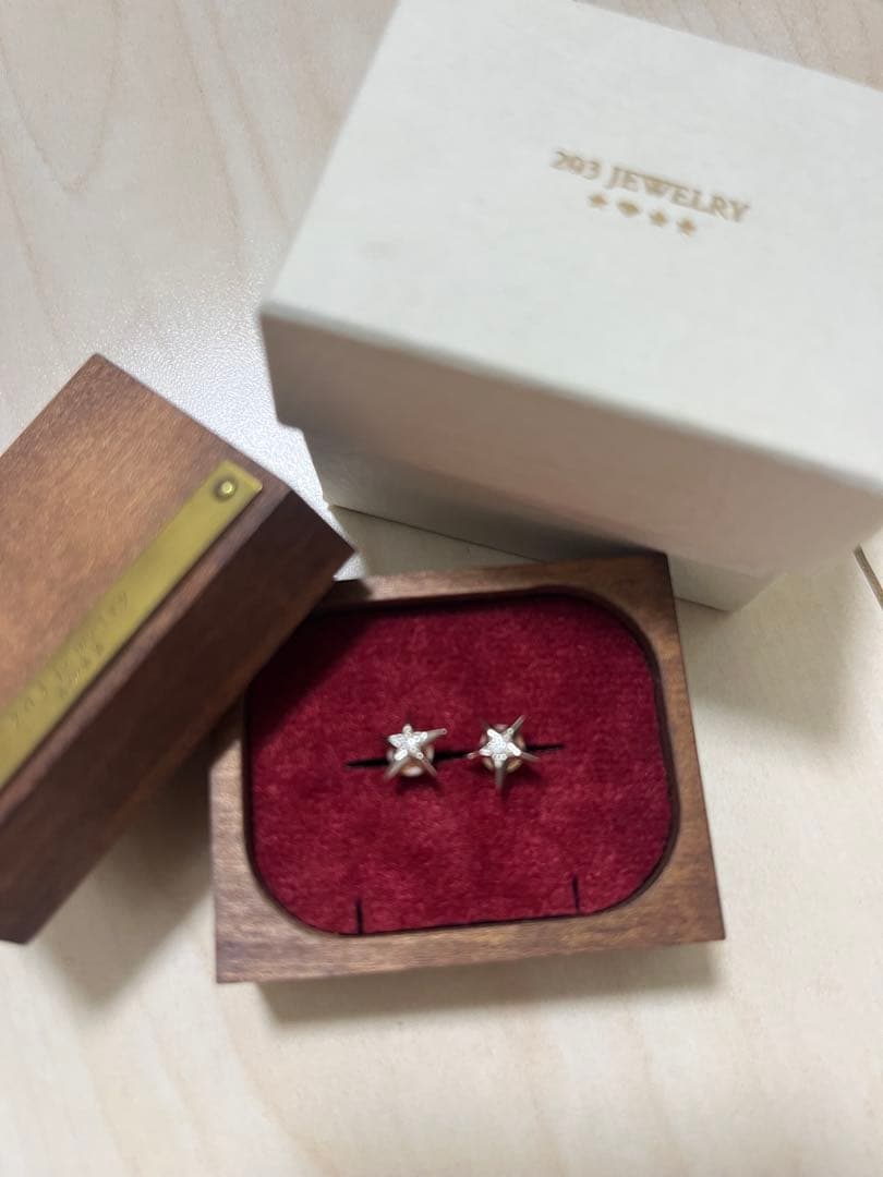 値下げ！203 JEWELRY 星型シルバーピアス