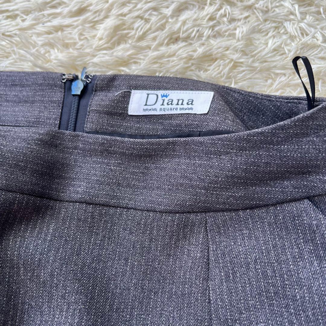 Diana square ダイアナスクエア7号 ストライプ グレー 紺色 セット