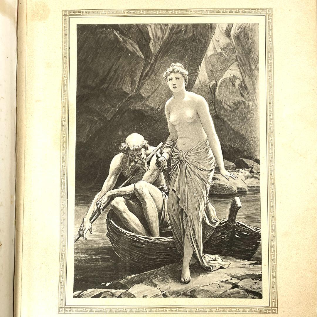 「アモルとプシュケ」ポール・トゥマン挿絵 別刷りイラスト９点に加え文中カット多数