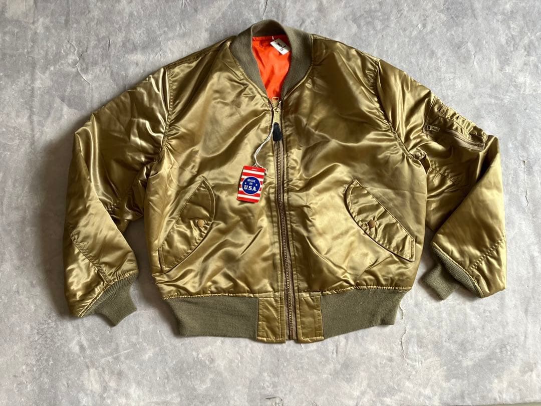 未使用 タグ付 90's MA-1 フライトジャケット USA製 アメリカ製