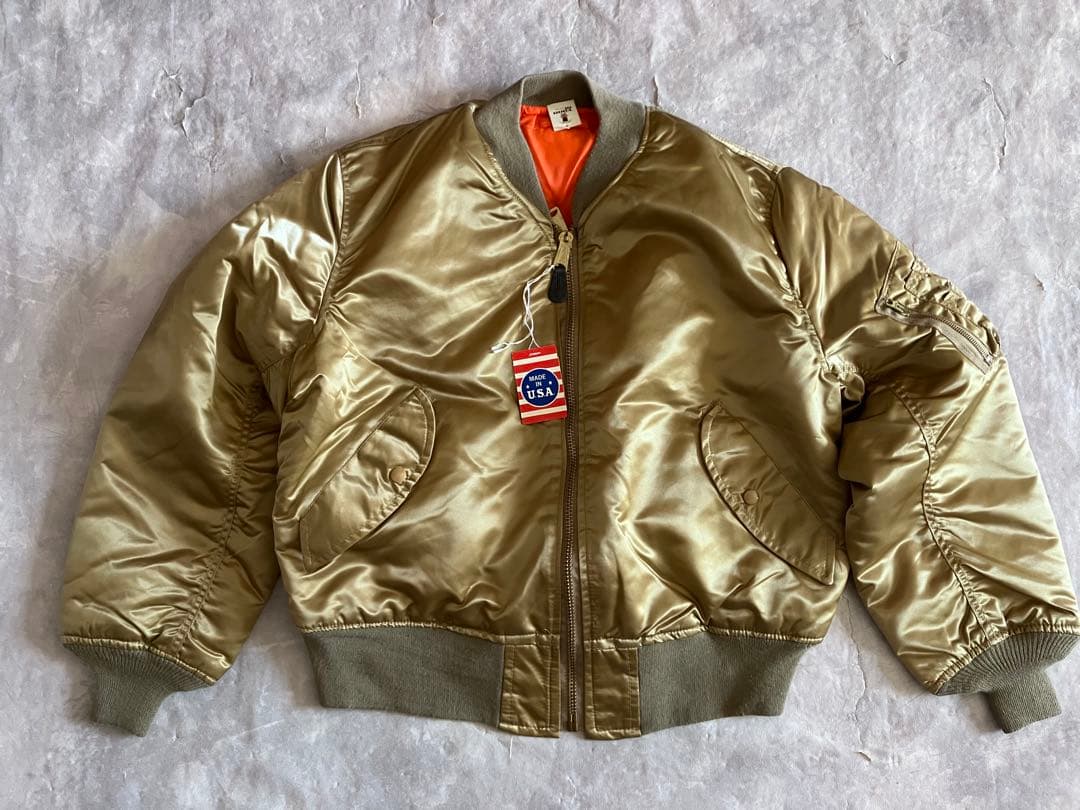 未使用 タグ付 90's MA-1 フライトジャケット USA製 アメリカ製