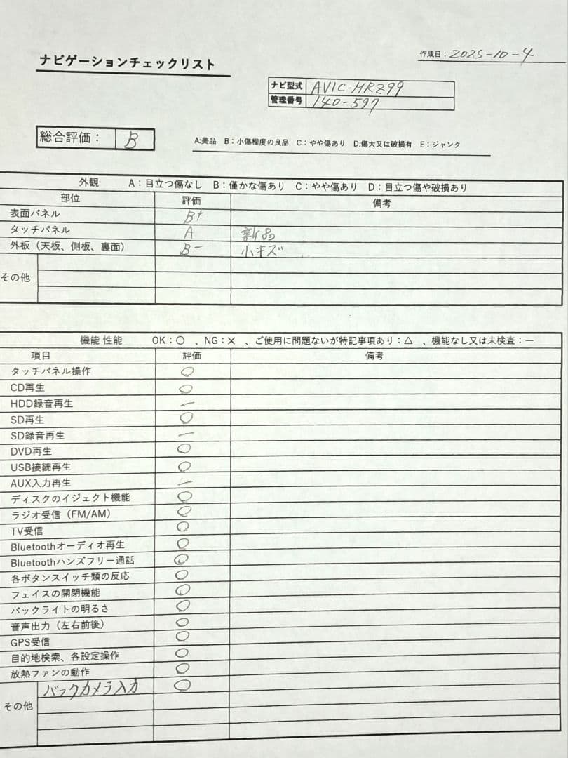 2017年版地図◆Carrozzeria MRZ99 BT・地デジTV◆動作良好