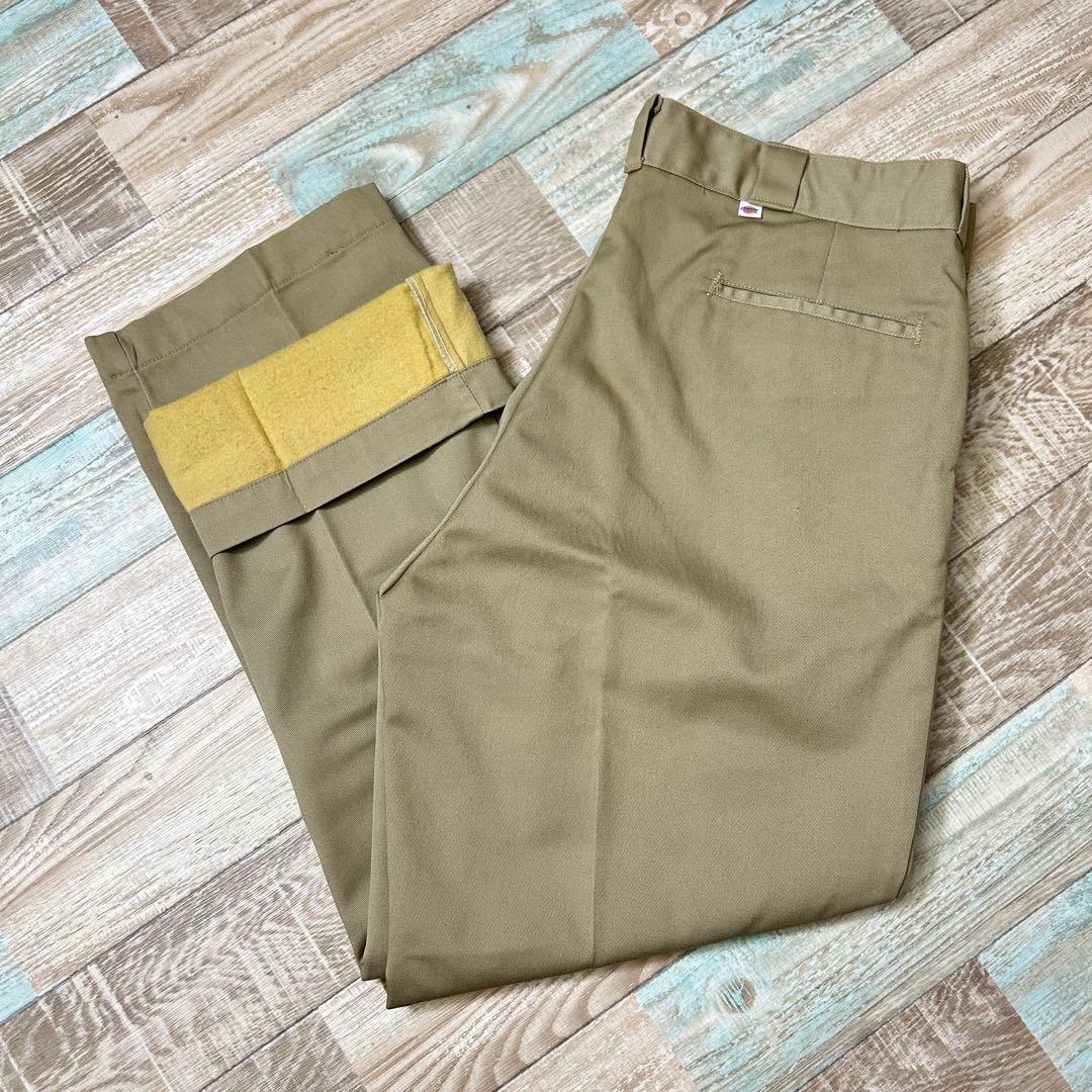 USA製 Dickies ディッキーズ ワークパンツ ちびタグ 裏地付き W38