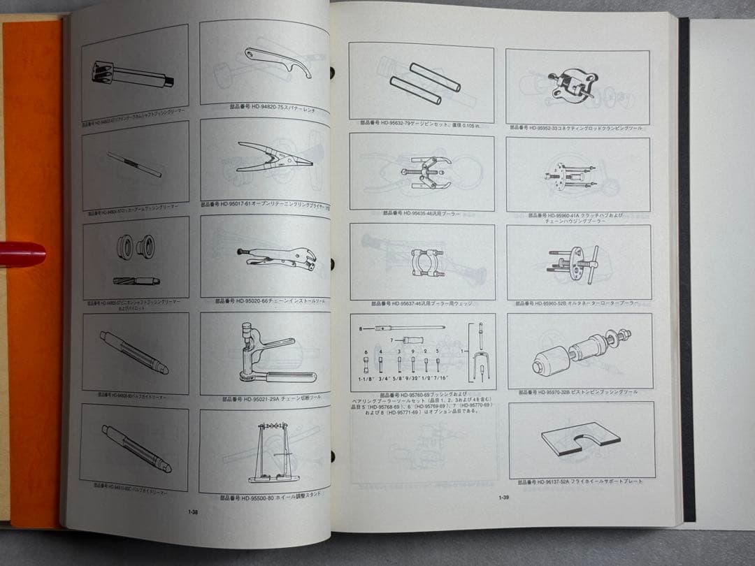 ハーレーダビッドソン　公式サービスマニュアル（日本語版）　当時物