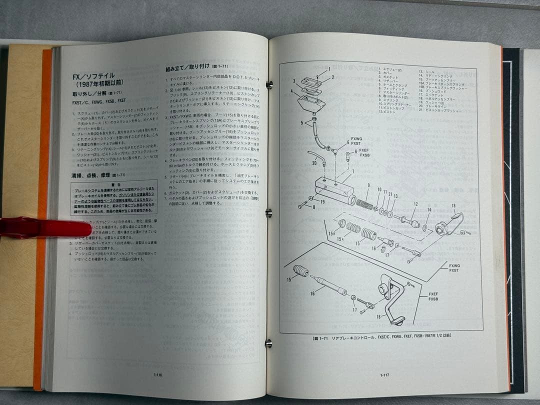 ハーレーダビッドソン　公式サービスマニュアル（日本語版）　当時物